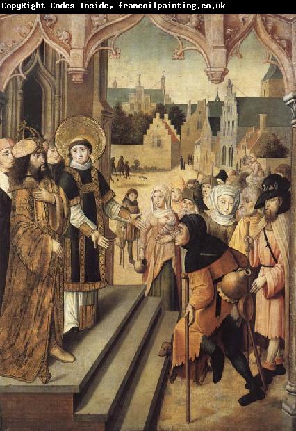 unknow artist Saint Lawrence Showing the Prefect Decius the Treasures of the Church